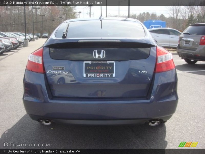 Twilight Blue Metallic / Black 2012 Honda Accord Crosstour EX-L