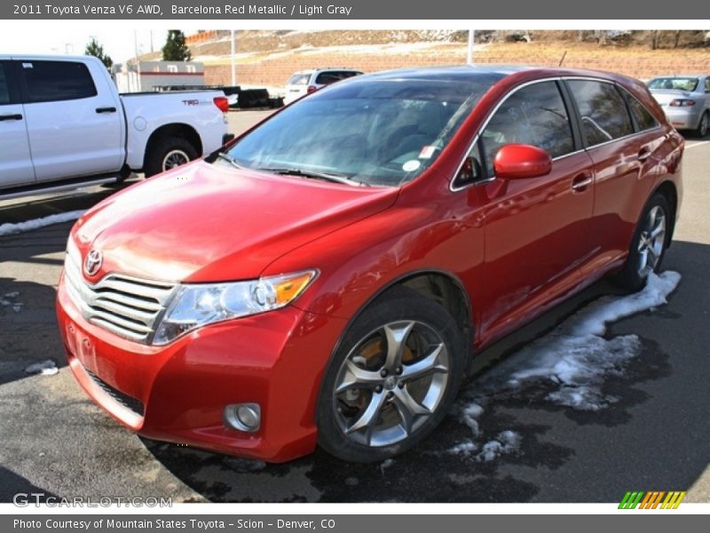 Barcelona Red Metallic / Light Gray 2011 Toyota Venza V6 AWD