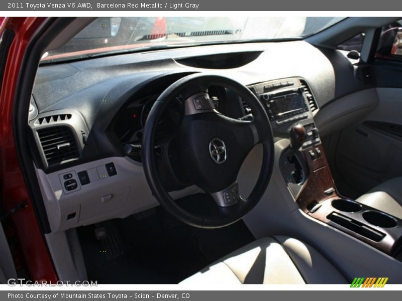 Barcelona Red Metallic / Light Gray 2011 Toyota Venza V6 AWD