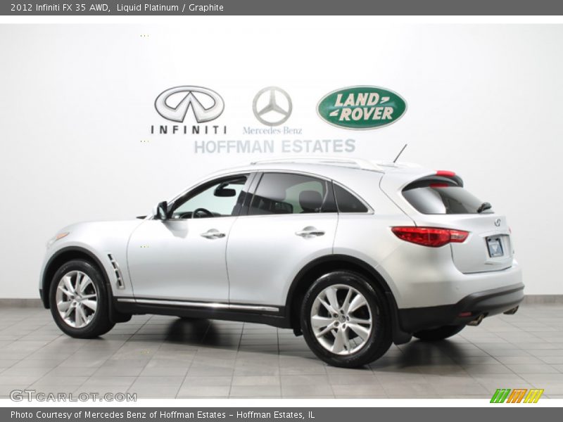 Liquid Platinum / Graphite 2012 Infiniti FX 35 AWD