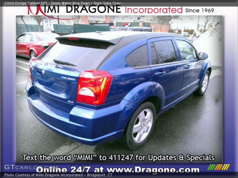 Deep Water Blue Pearl / Dark Slate Gray 2009 Dodge Caliber SXT