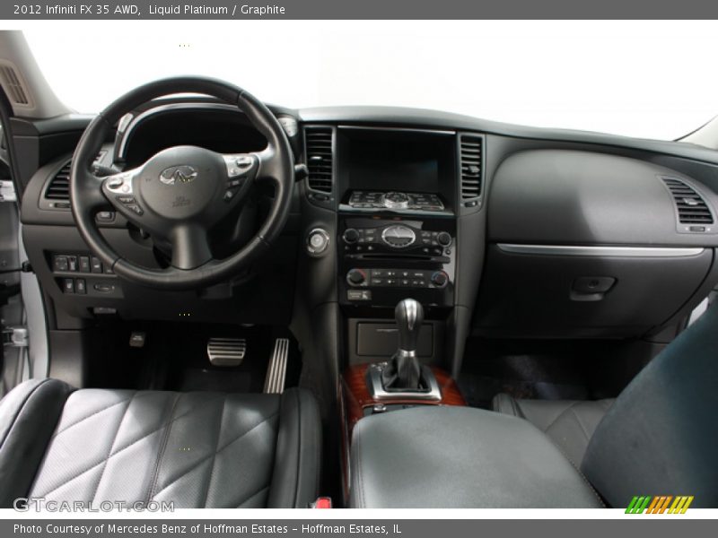 Dashboard of 2012 FX 35 AWD