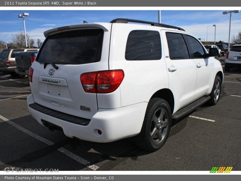 Super White / Black 2011 Toyota Sequoia SR5 4WD