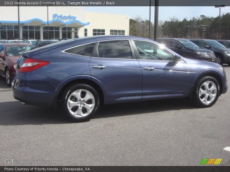 Twilight Blue Metallic / Black 2012 Honda Accord Crosstour EX-L