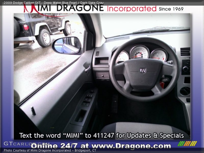 Deep Water Blue Pearl / Dark Slate Gray 2009 Dodge Caliber SXT