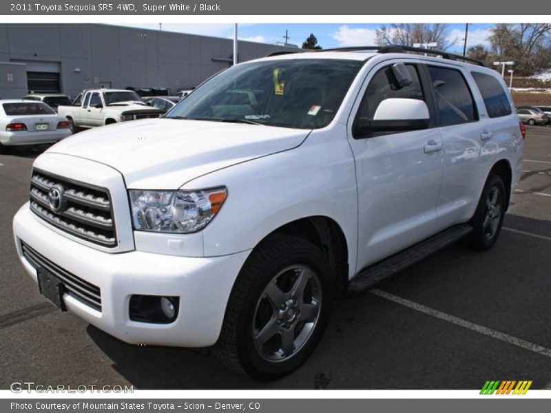Super White / Black 2011 Toyota Sequoia SR5 4WD
