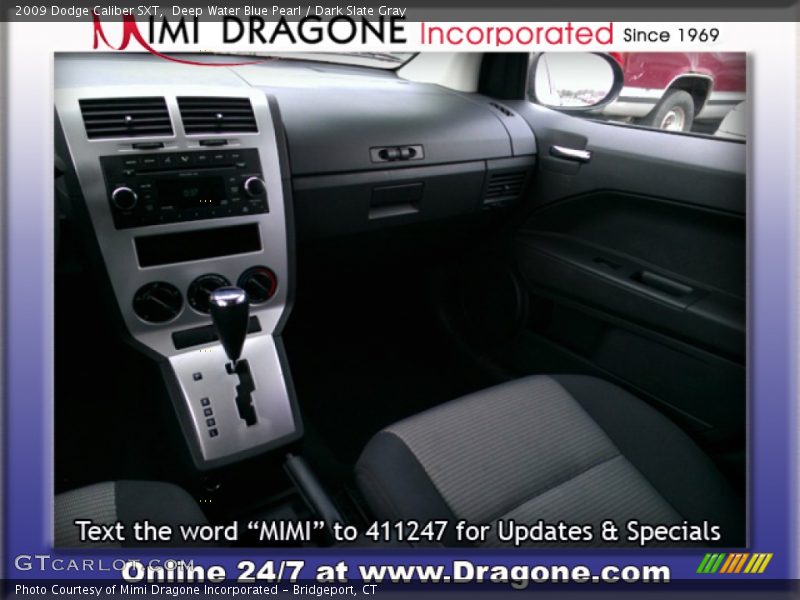 Deep Water Blue Pearl / Dark Slate Gray 2009 Dodge Caliber SXT