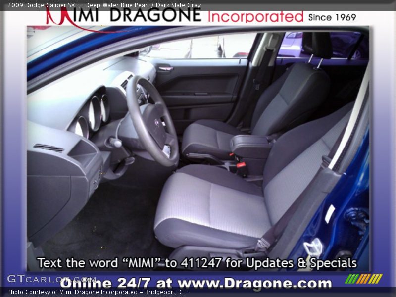 Deep Water Blue Pearl / Dark Slate Gray 2009 Dodge Caliber SXT