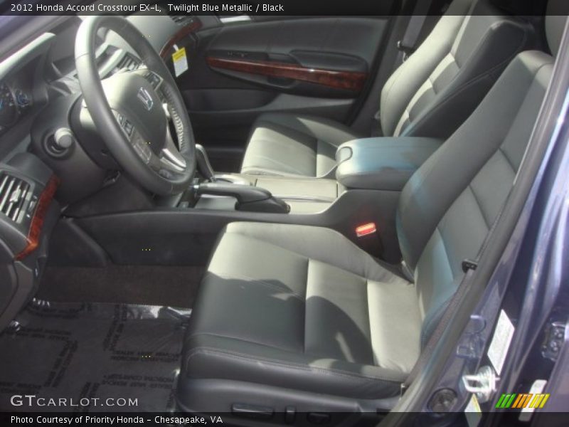 Twilight Blue Metallic / Black 2012 Honda Accord Crosstour EX-L