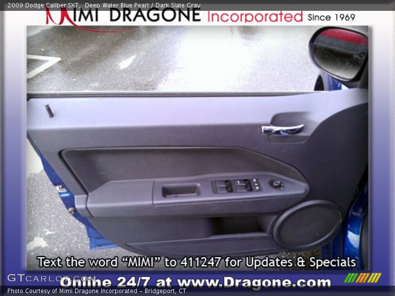 Deep Water Blue Pearl / Dark Slate Gray 2009 Dodge Caliber SXT