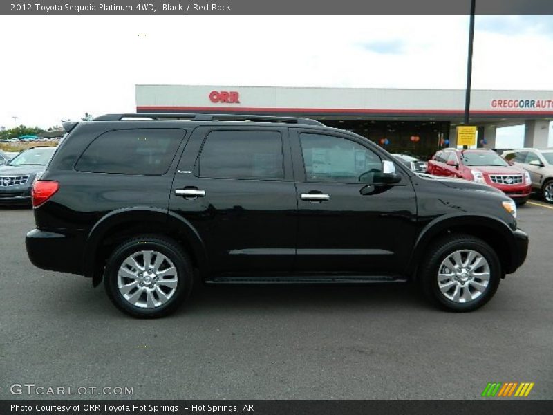 Black / Red Rock 2012 Toyota Sequoia Platinum 4WD