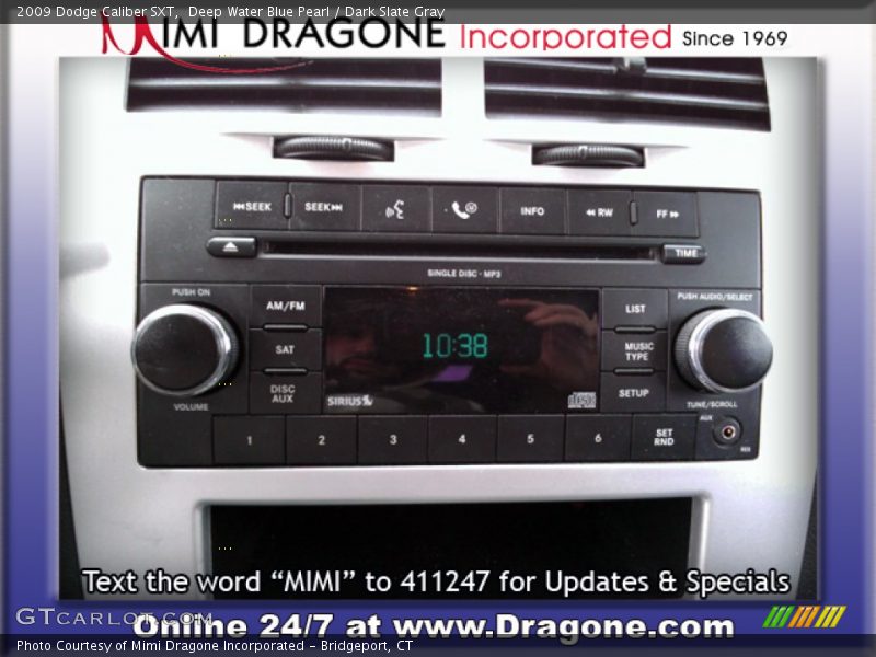 Deep Water Blue Pearl / Dark Slate Gray 2009 Dodge Caliber SXT
