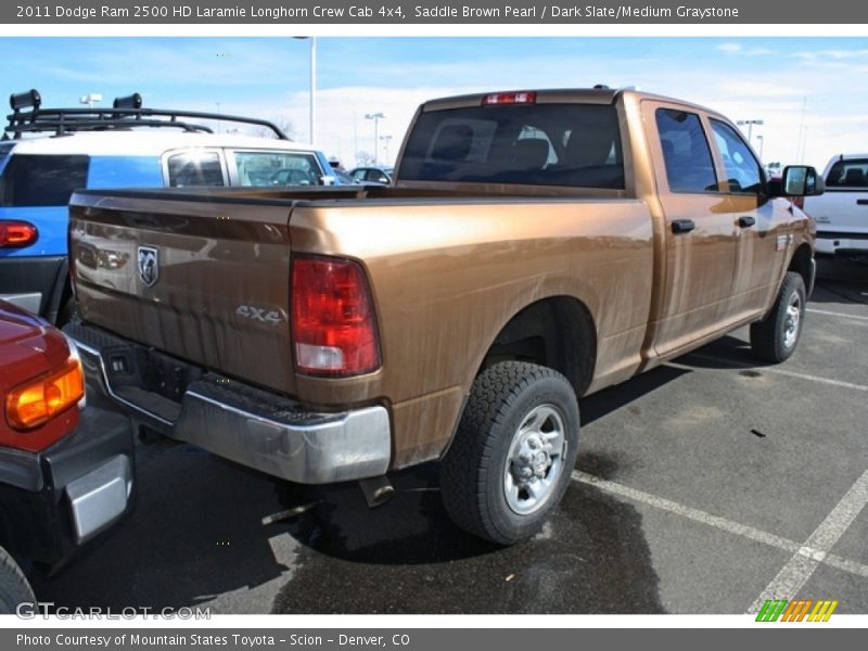 Saddle Brown Pearl / Dark Slate/Medium Graystone 2011 Dodge Ram 2500 HD Laramie Longhorn Crew Cab 4x4