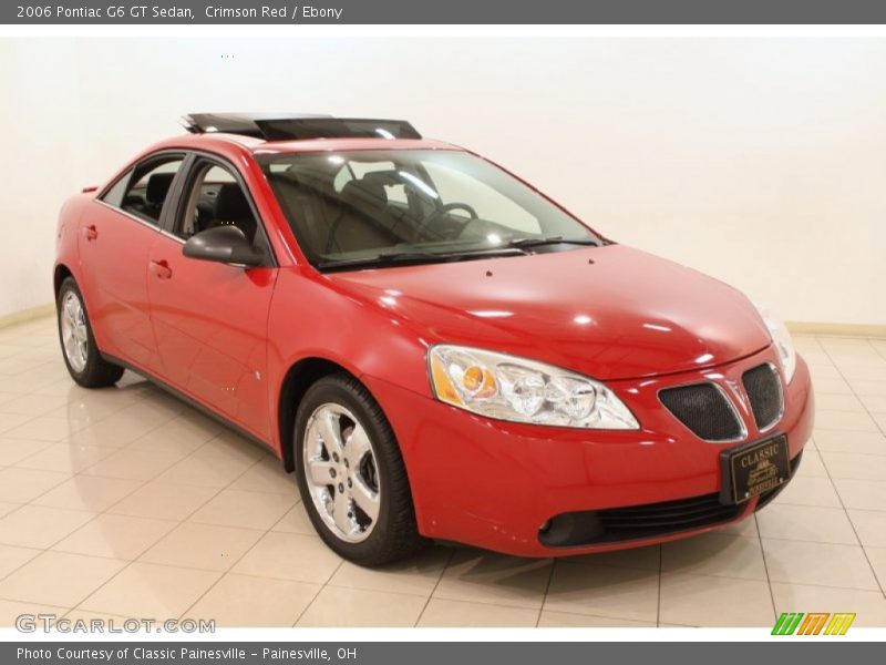 Crimson Red / Ebony 2006 Pontiac G6 GT Sedan