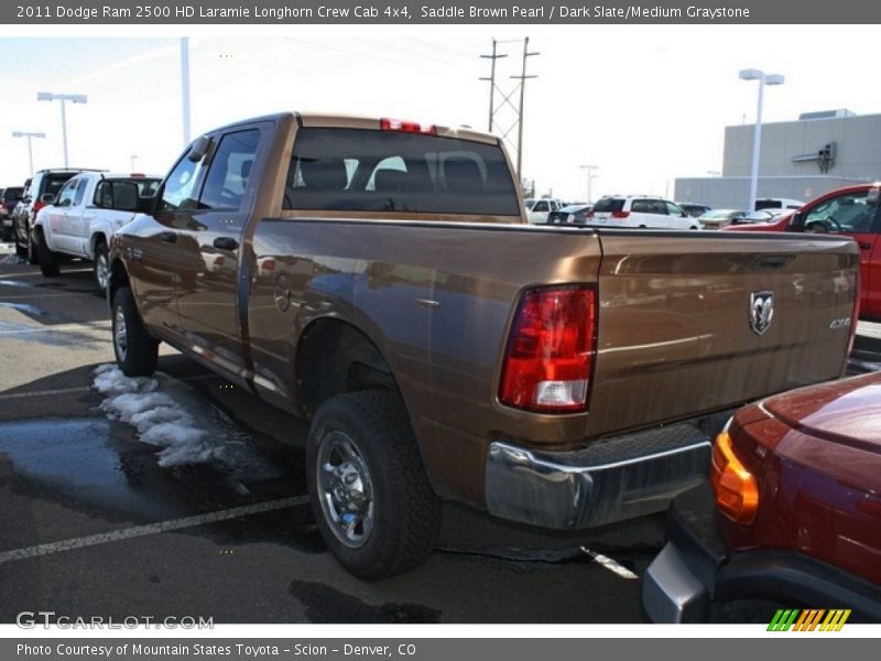 Saddle Brown Pearl / Dark Slate/Medium Graystone 2011 Dodge Ram 2500 HD Laramie Longhorn Crew Cab 4x4