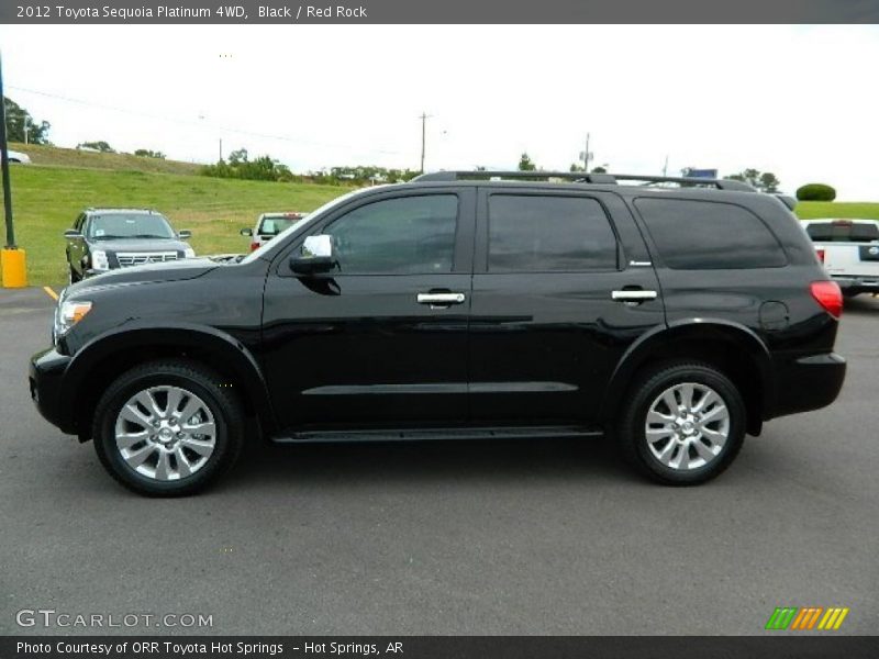 Black / Red Rock 2012 Toyota Sequoia Platinum 4WD
