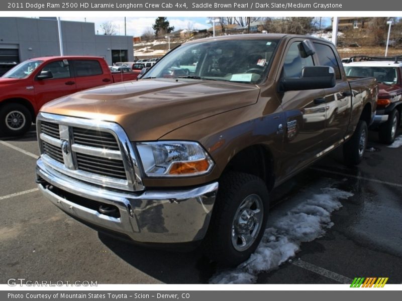 Saddle Brown Pearl / Dark Slate/Medium Graystone 2011 Dodge Ram 2500 HD Laramie Longhorn Crew Cab 4x4
