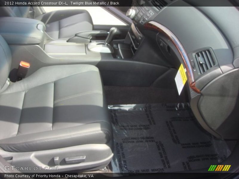 Twilight Blue Metallic / Black 2012 Honda Accord Crosstour EX-L