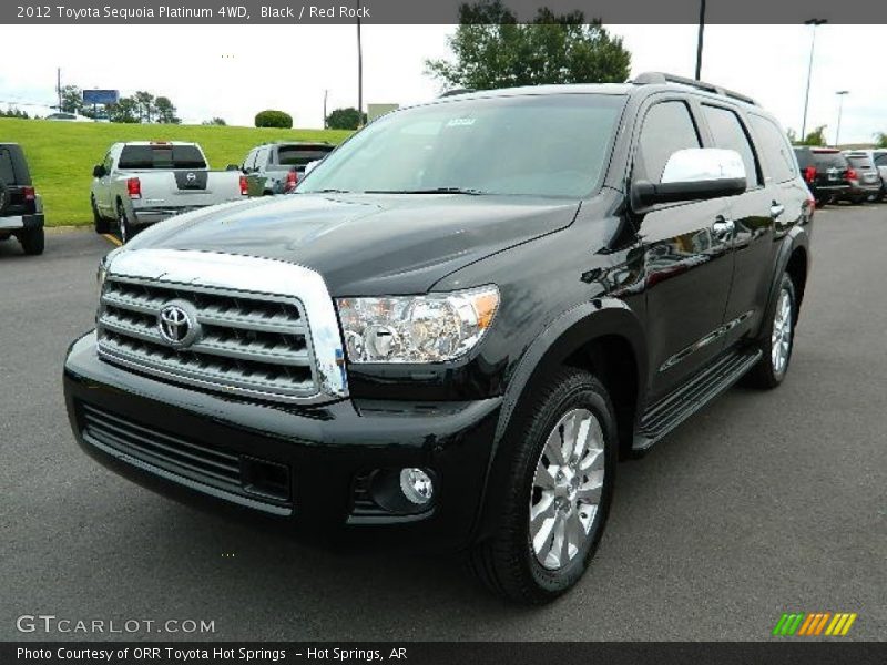 Black / Red Rock 2012 Toyota Sequoia Platinum 4WD