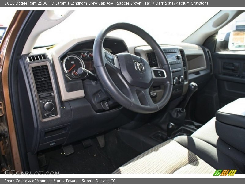 Saddle Brown Pearl / Dark Slate/Medium Graystone 2011 Dodge Ram 2500 HD Laramie Longhorn Crew Cab 4x4
