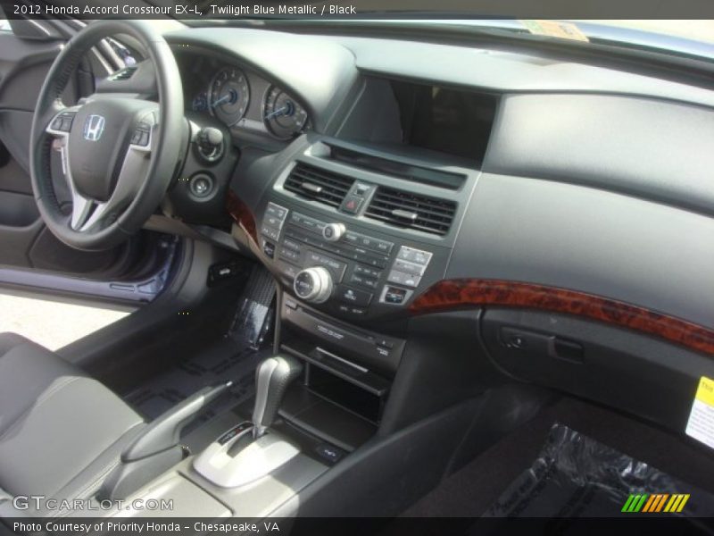 Twilight Blue Metallic / Black 2012 Honda Accord Crosstour EX-L