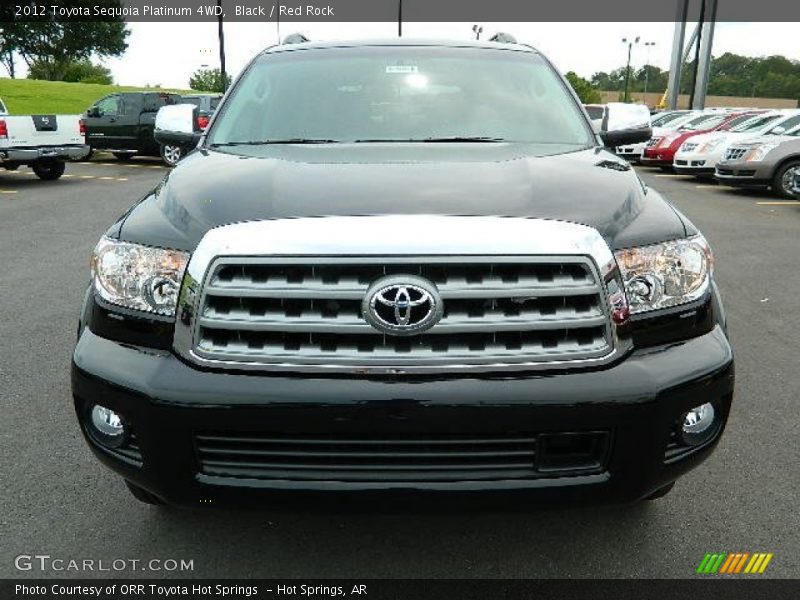 Black / Red Rock 2012 Toyota Sequoia Platinum 4WD