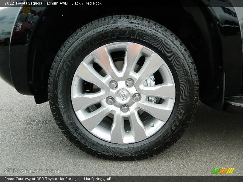 Black / Red Rock 2012 Toyota Sequoia Platinum 4WD