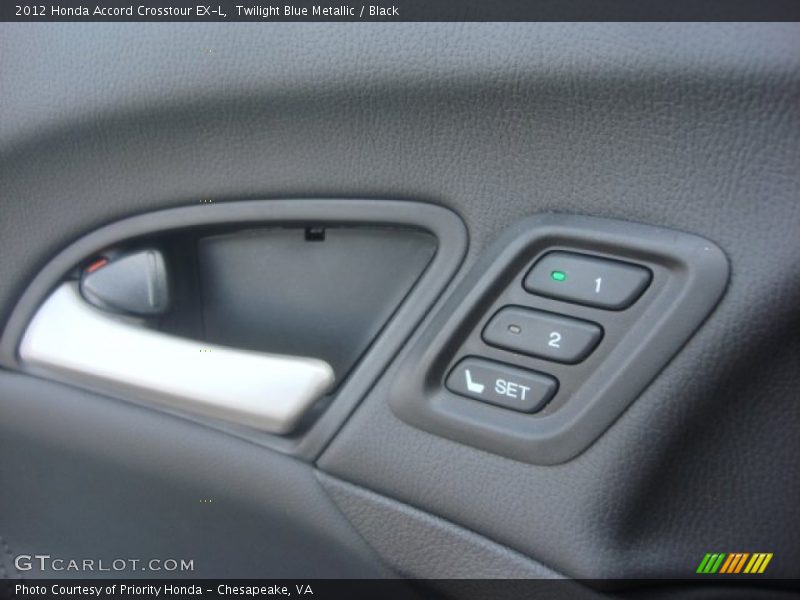 Twilight Blue Metallic / Black 2012 Honda Accord Crosstour EX-L