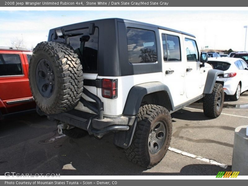Stone White / Dark Slate Gray/Med Slate Gray 2008 Jeep Wrangler Unlimited Rubicon 4x4