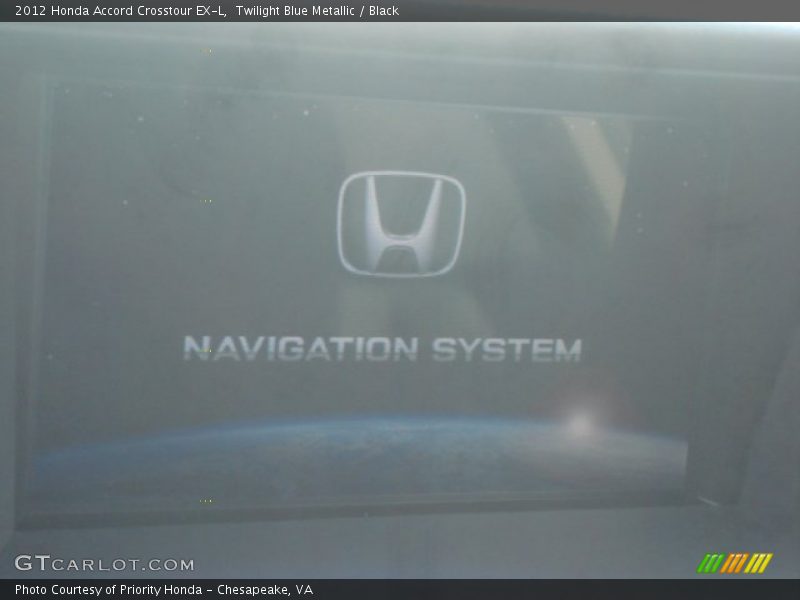 Twilight Blue Metallic / Black 2012 Honda Accord Crosstour EX-L