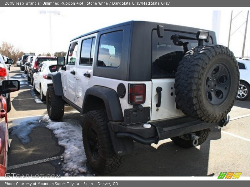 Stone White / Dark Slate Gray/Med Slate Gray 2008 Jeep Wrangler Unlimited Rubicon 4x4