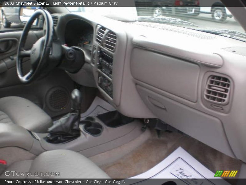 Light Pewter Metallic / Medium Gray 2003 Chevrolet Blazer LS