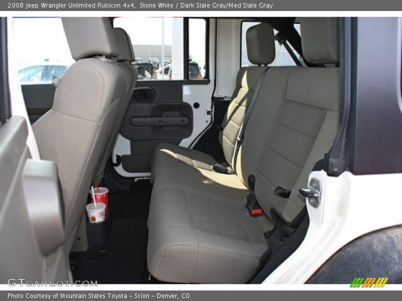 Stone White / Dark Slate Gray/Med Slate Gray 2008 Jeep Wrangler Unlimited Rubicon 4x4