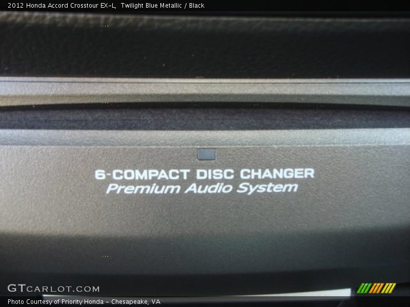 Twilight Blue Metallic / Black 2012 Honda Accord Crosstour EX-L