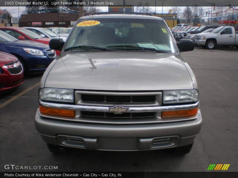 Light Pewter Metallic / Medium Gray 2003 Chevrolet Blazer LS