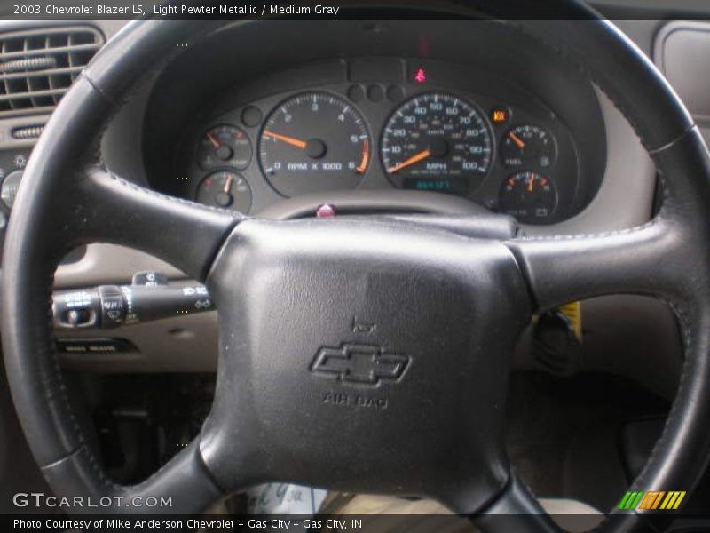 Light Pewter Metallic / Medium Gray 2003 Chevrolet Blazer LS
