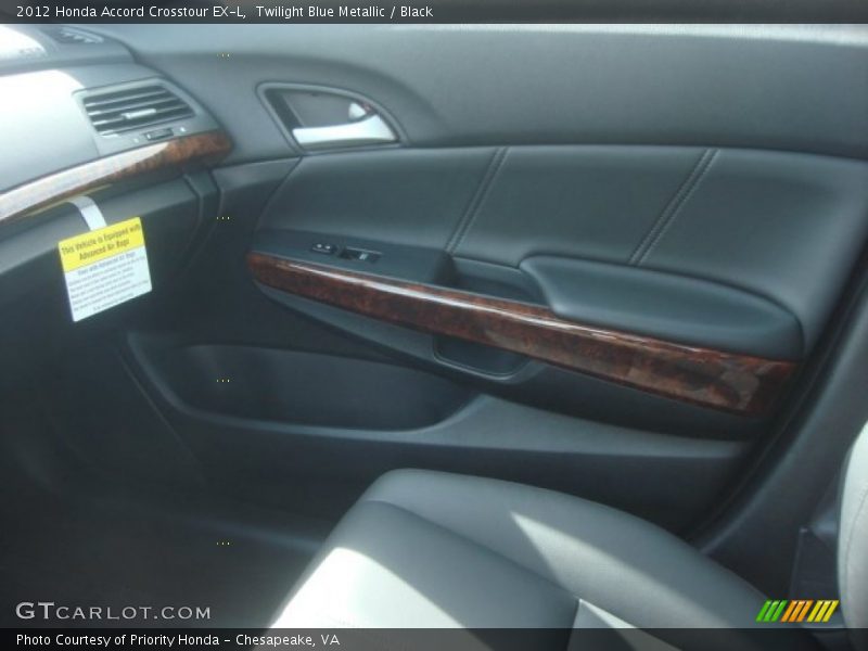 Twilight Blue Metallic / Black 2012 Honda Accord Crosstour EX-L