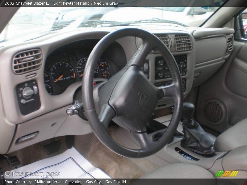 Light Pewter Metallic / Medium Gray 2003 Chevrolet Blazer LS