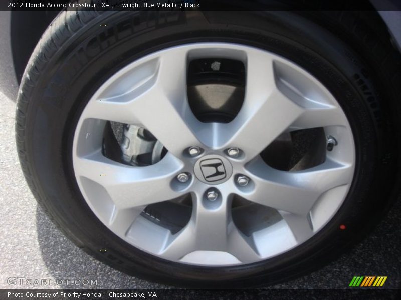 Twilight Blue Metallic / Black 2012 Honda Accord Crosstour EX-L