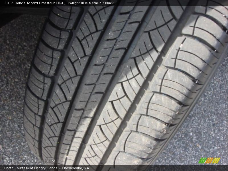 Twilight Blue Metallic / Black 2012 Honda Accord Crosstour EX-L