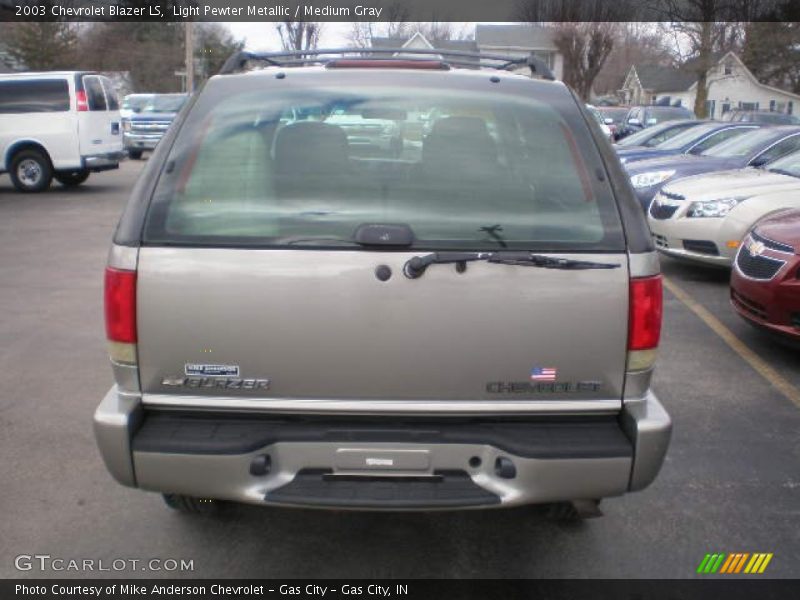 Light Pewter Metallic / Medium Gray 2003 Chevrolet Blazer LS