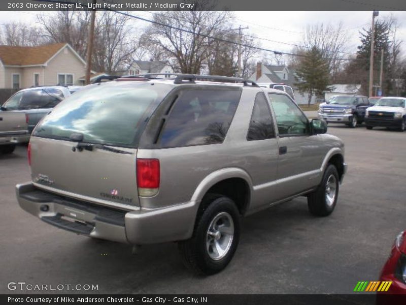 Light Pewter Metallic / Medium Gray 2003 Chevrolet Blazer LS