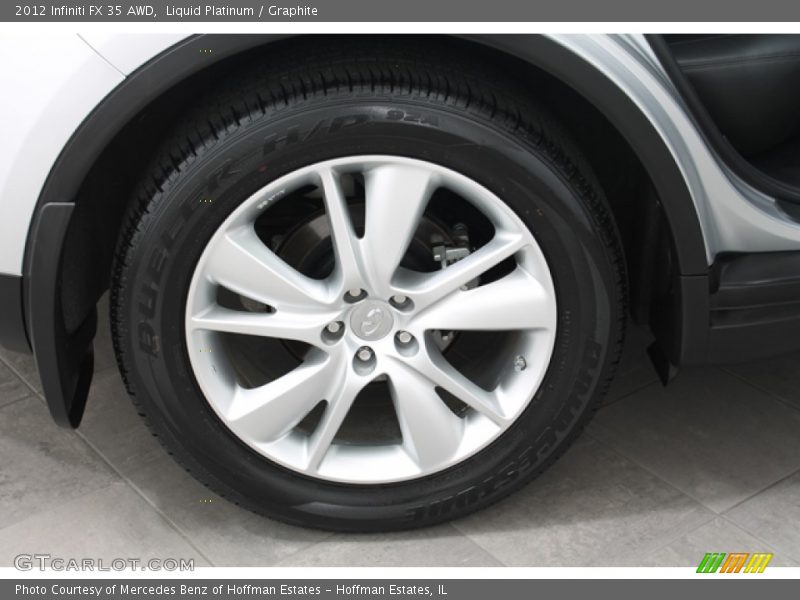 Liquid Platinum / Graphite 2012 Infiniti FX 35 AWD
