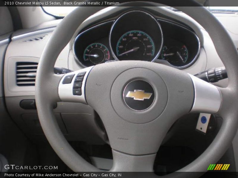 Black Granite Metallic / Titanium 2010 Chevrolet Malibu LS Sedan