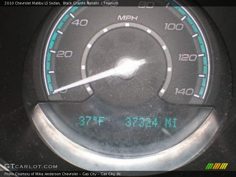 Black Granite Metallic / Titanium 2010 Chevrolet Malibu LS Sedan