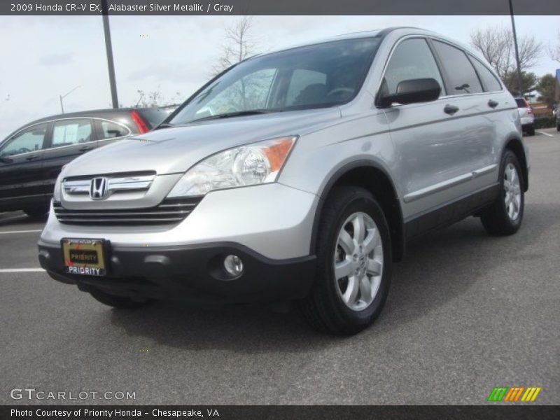 Alabaster Silver Metallic / Gray 2009 Honda CR-V EX
