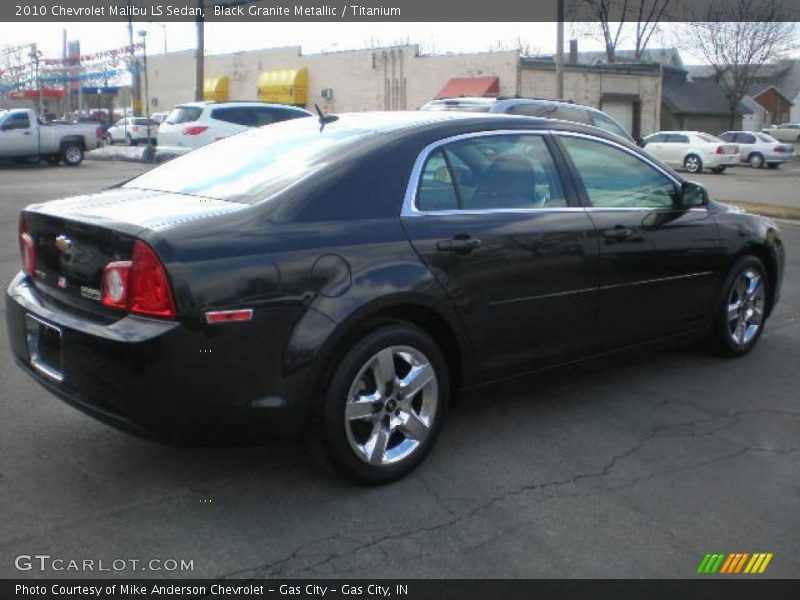 Black Granite Metallic / Titanium 2010 Chevrolet Malibu LS Sedan