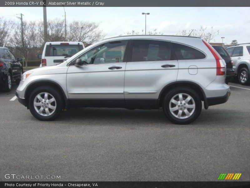 Alabaster Silver Metallic / Gray 2009 Honda CR-V EX