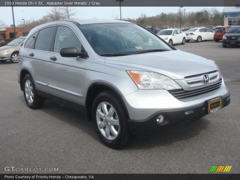 Alabaster Silver Metallic / Gray 2009 Honda CR-V EX
