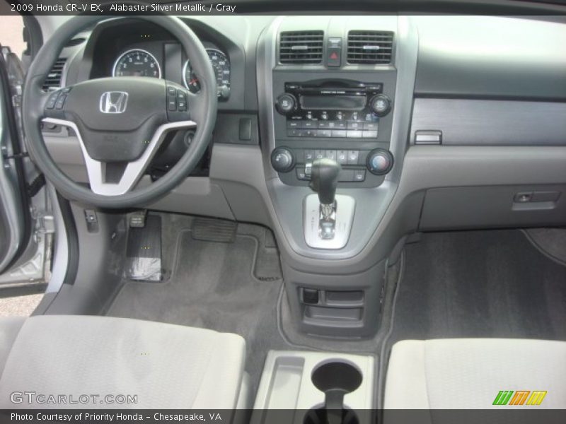 Alabaster Silver Metallic / Gray 2009 Honda CR-V EX
